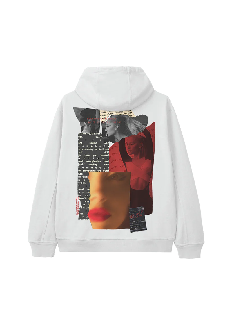 Ariana Grande Merch - yes, and? Collage Hoodie